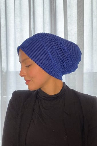 Ocean Velvet Beanie Hat | Beanie Velvet - Ocean | Turbans  display picture 3