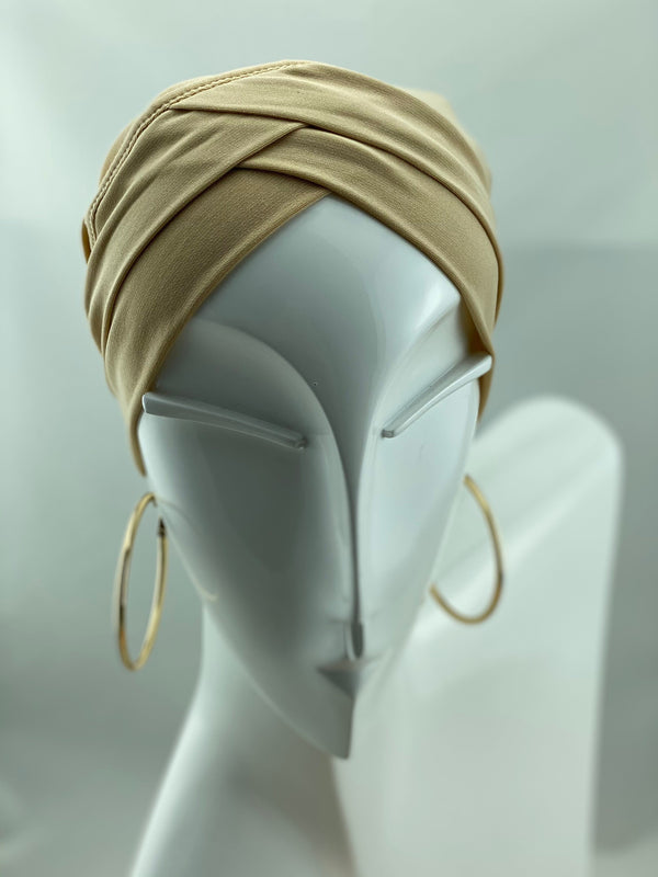 Hijabsandstuff Bonnet Bonnet - Nude Handmade Luxury Fashion Women Headwrap