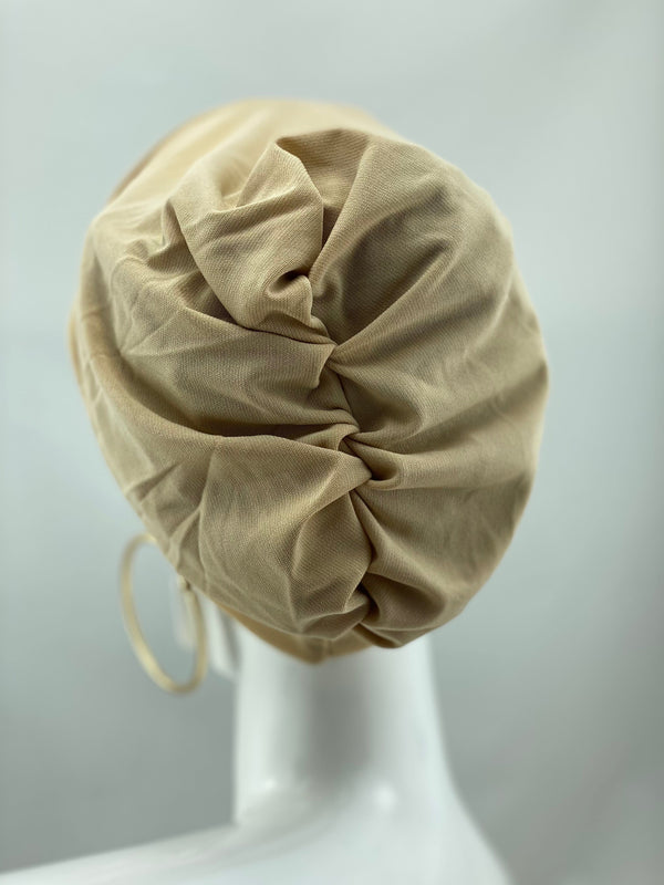 Hijabsandstuff Bonnet Bonnet - Nude Handmade Luxury Fashion Women Headwrap