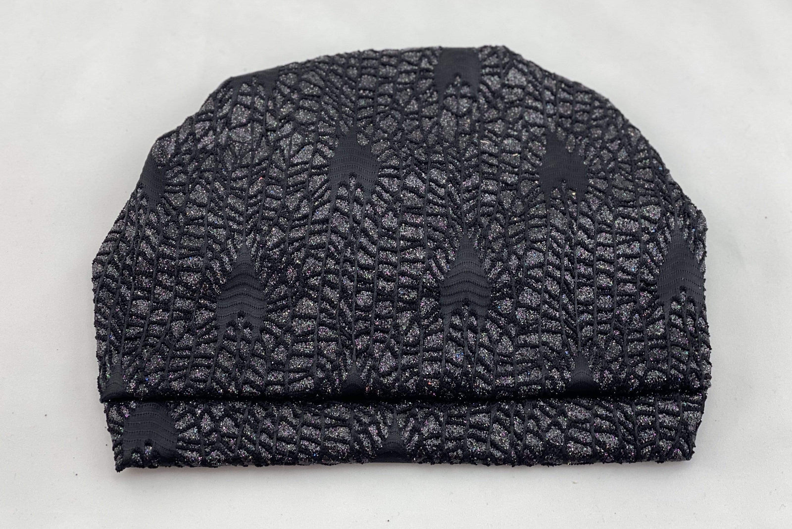 Gorgeous Comfy Pretty, Black Bling Turban (NWT) Turban Shimmer Bow - Black – Turbansstuff main image 3