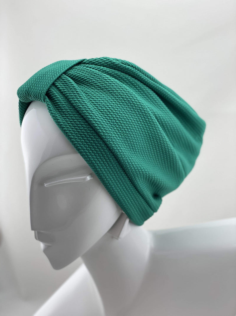 Hijabsandstuff TURBAN BASICS Turban Basic - Green Handmade Luxury Fashion Women Headwrap