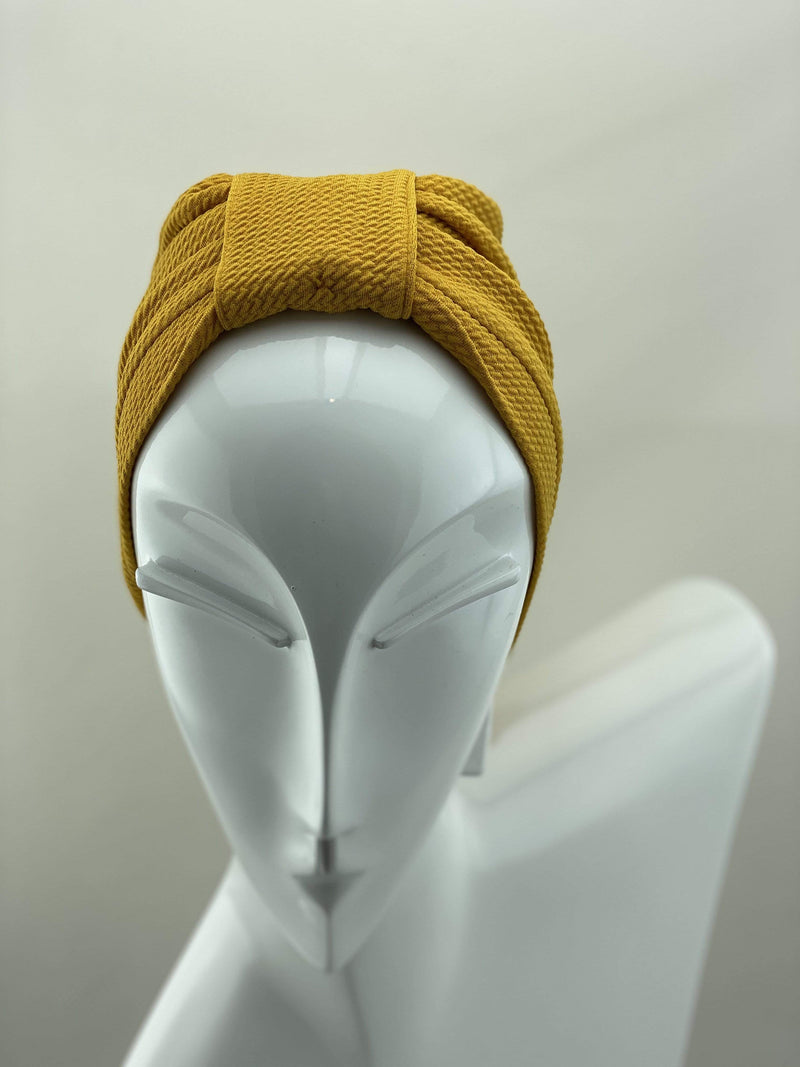 Hijabsandstuff TURBAN BASICS Turban Basic - Yellow Handmade Luxury Fashion Women Headwrap