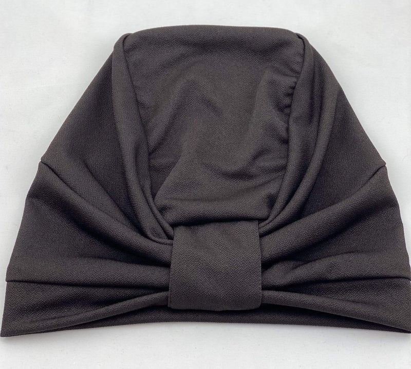 Hijabsandstuff TURBAN BASICS Turban Jersey - Plain Chocolate Handmade Luxury Fashion Women Headwrap