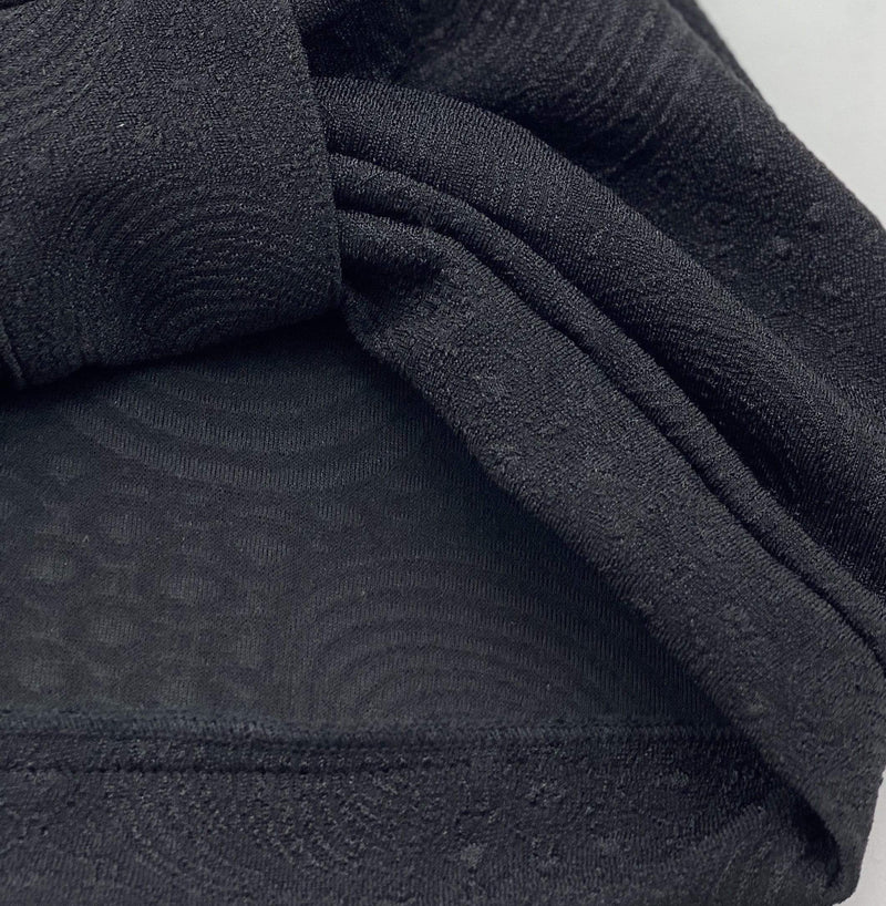 Hijabsandstuff TURBAN BASICS Turban Jersey - Printed Black Handmade Luxury Fashion Women Headwrap