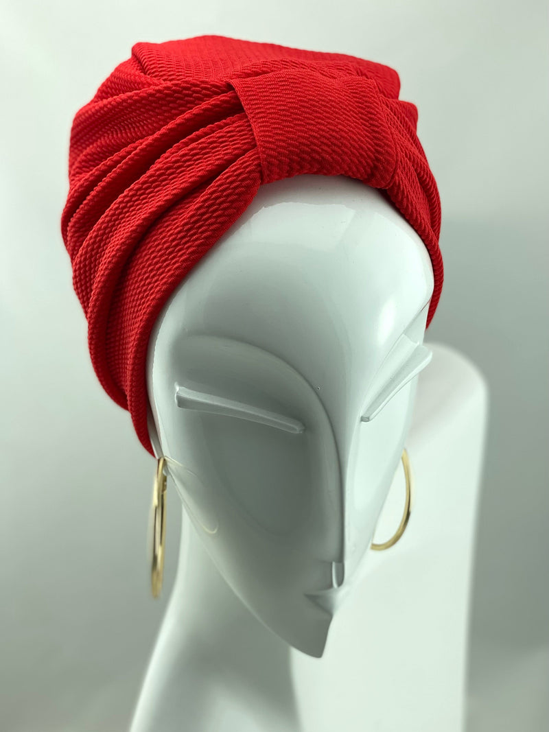 Hijabsandstuff Turban Turban Basic - Red Handmade Luxury Fashion Women Headwrap