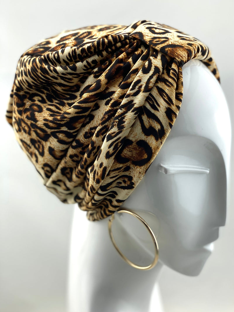 Hijabsandstuff Turban Turban Jersey - Cheetahs (Designer Mask Included) Handmade Luxury Fashion Women Headwrap