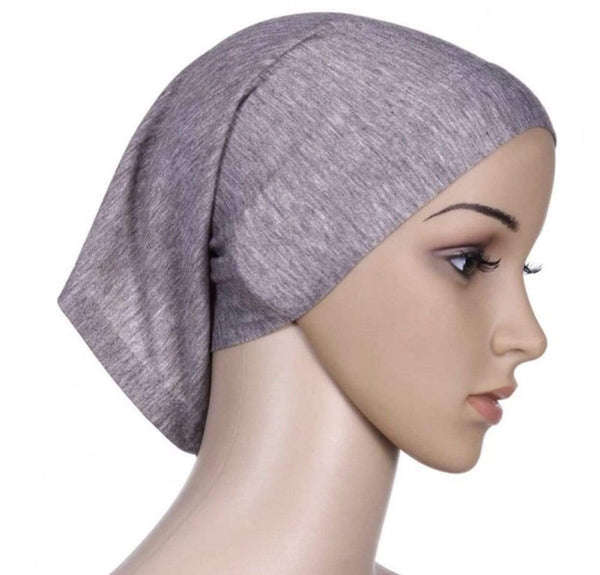 Hijabsandstuff Under turban cap Under Turban Cap - Grey Handmade Luxury Fashion Women Headwrap