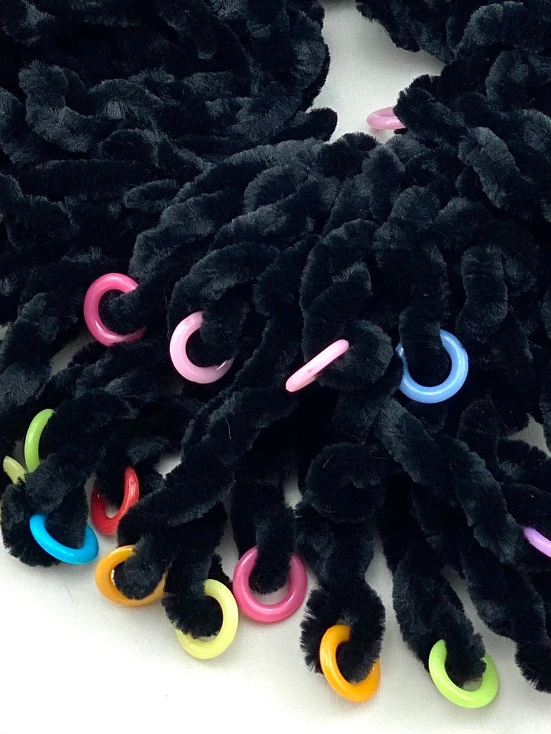 TurbansStuff Band Volumizing Scrunchie Band - Black Handmade Luxury Fashion Women Headwrap