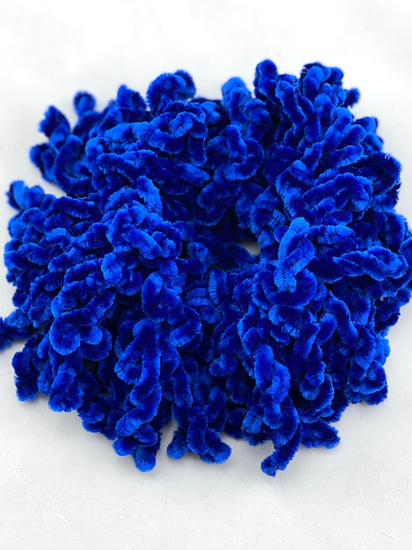 TurbansStuff Band Volumizing Scrunchie Band - Blue Handmade Luxury Fashion Women Headwrap
