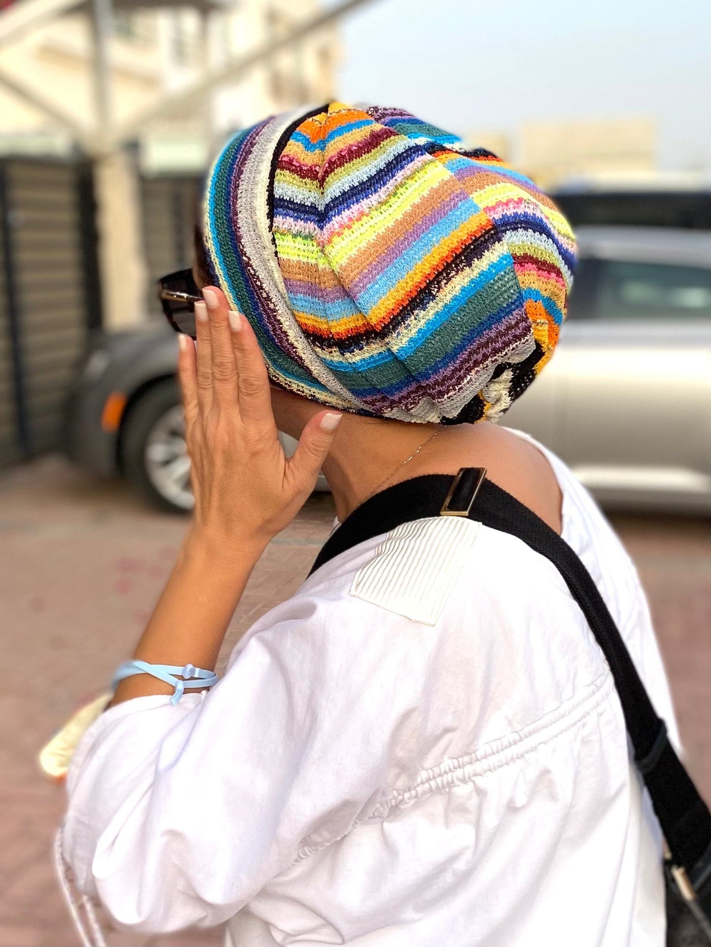 Knitted Beanie Womens | Beanie - Neon knit | Turbans Stuff