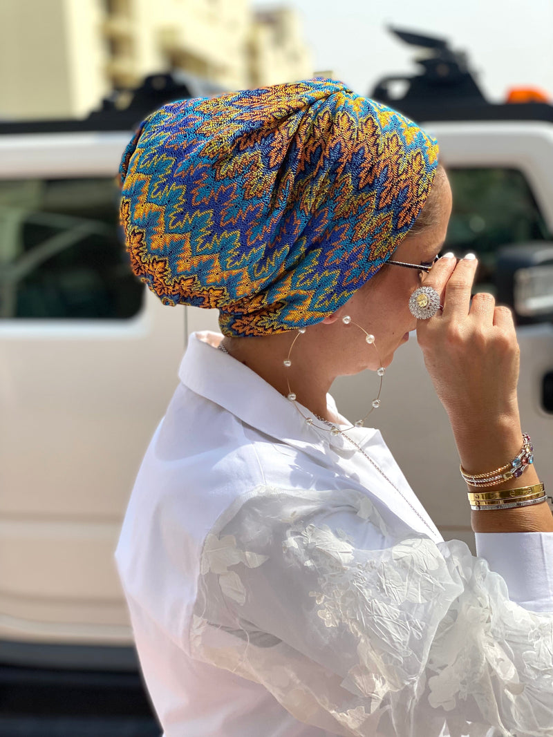 TurbansStuff Beanie Beanie Knit - Summer (Designer Mask Included) Handmade Luxury Fashion Women Headwrap