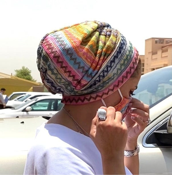 TurbansStuff Beanie Beanie - New knit (Last piece) Handmade Luxury Fashion Women Headwrap