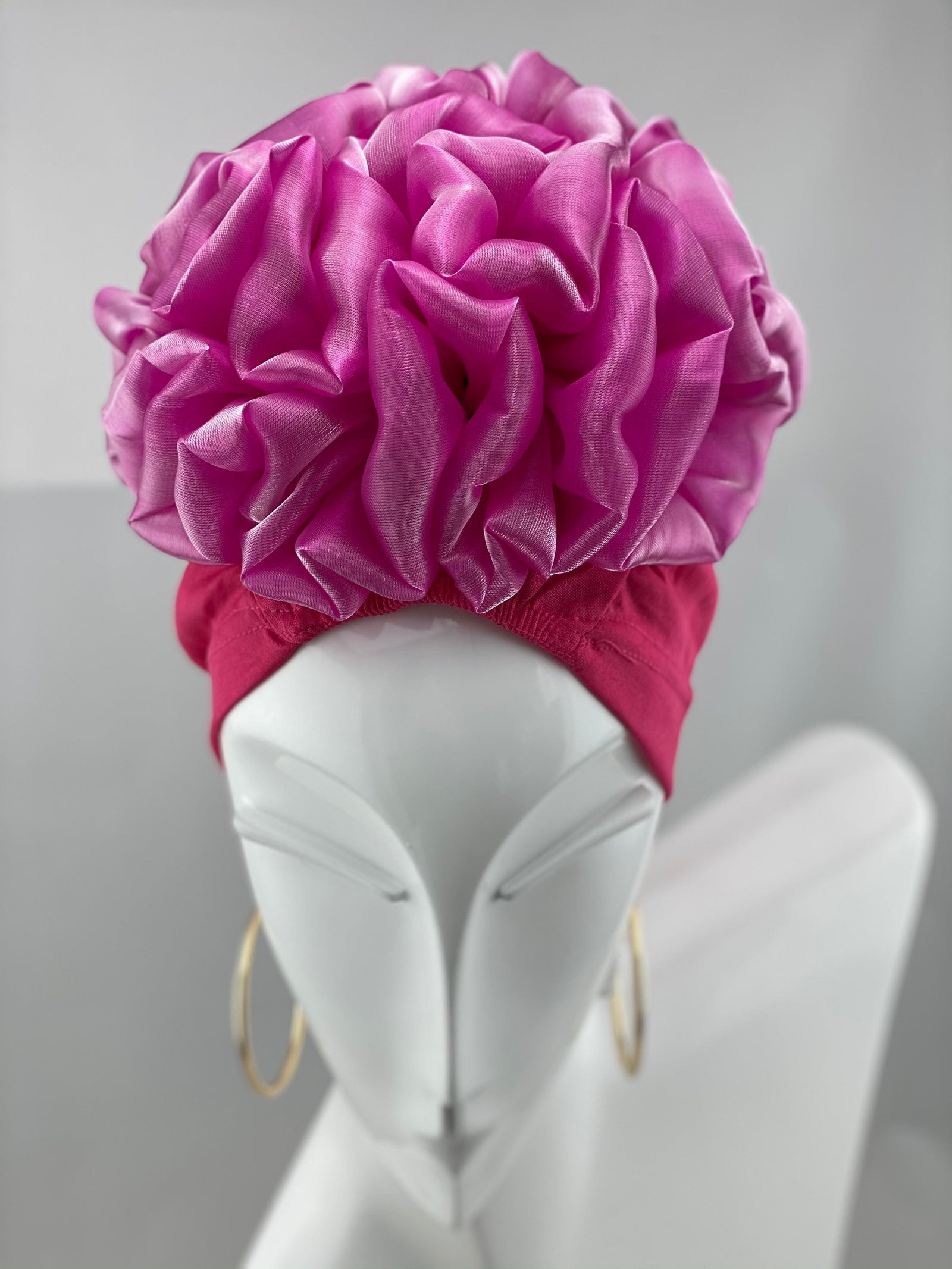 Volumizing Scrunchie Cap Fuchsia – Turbansstuff