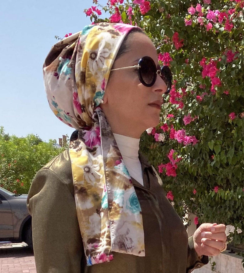 TurbansStuff Turban beanie Beanie Floral Wrap Handmade Luxury Fashion Women Headwrap