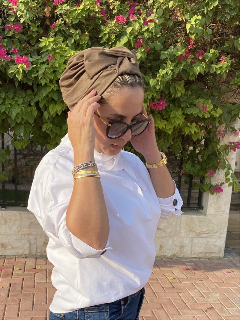 Brown Bow Turban Headwraps Turban Bow Brown Turbans Stuff