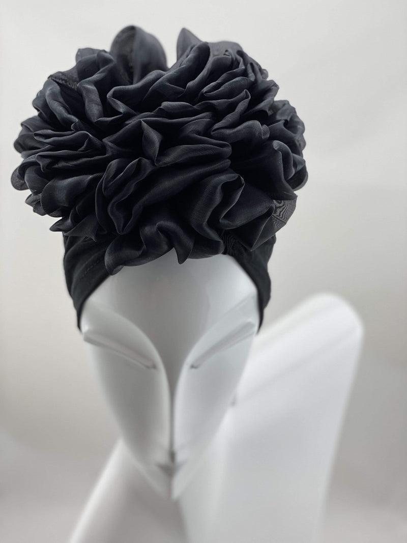 Volumizing Scrunchie Cap Black – Turbansstuff